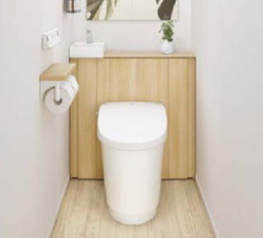 二宮トーヨー住器の【トイレリフォーム】収納付きトイレでスッキリ空間を！の施工事例詳細写真3