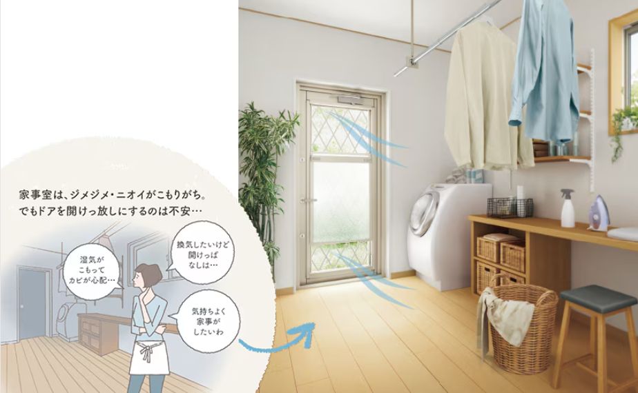 二宮トーヨー住器の【リシェント】1日で完了✨勝手口ドア交換工事🚪の施工事例詳細写真1