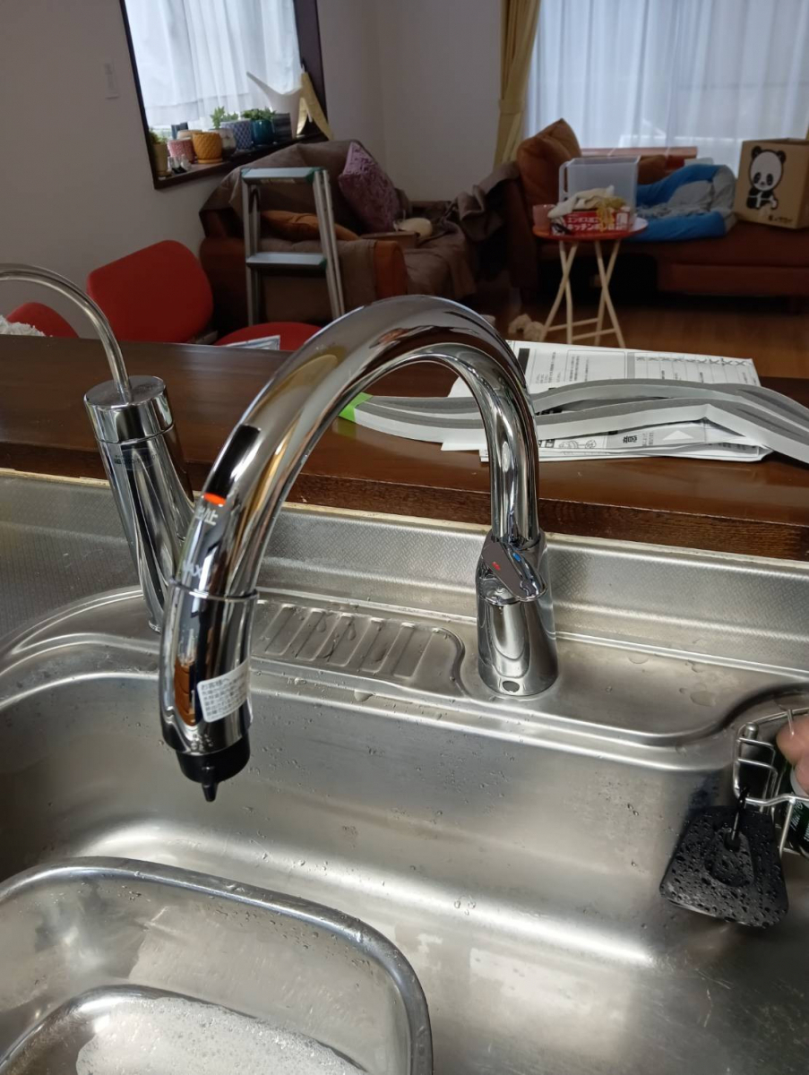 二宮トーヨー住器の【キッチンリフォーム】部分リフォームもお任せ!最近機種へ交換工事の施工後の写真3