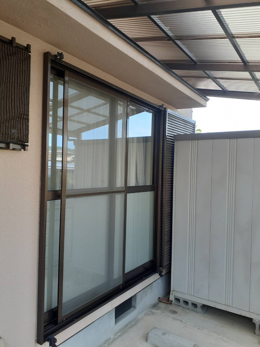 二宮トーヨー住器の夏の強い日差しをカット!【スタイルシェード】で快適空間に☀️の施工前の写真1