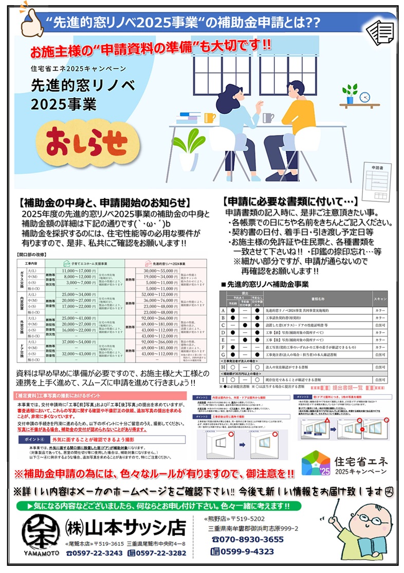 2025年7月号 定期情報誌が出来ました‼ 山本サッシ店 東紀州のブログ 写真2