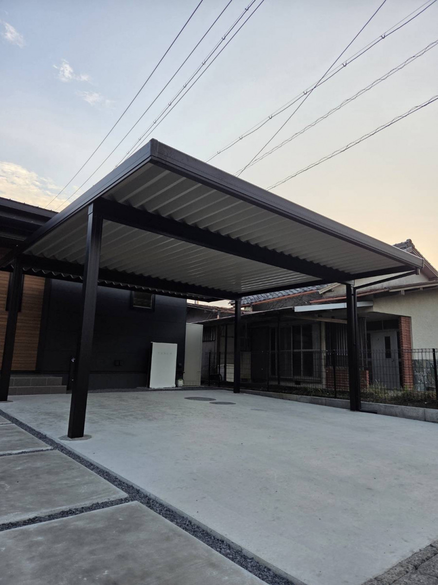 山本サッシ店 東紀州の🚘カーポートを施工させて頂きました‼️ 大末建設様現場の施工前の写真1
