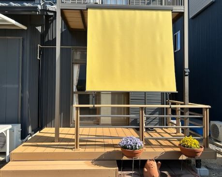 コダマサッシのデッキと日よけ取付しましたの施工後の写真3