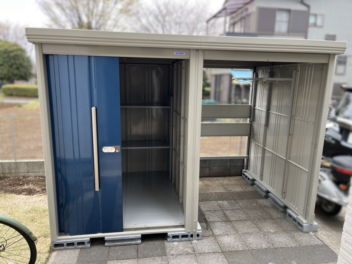 青梅トーヨー住器 上尾店の【埼玉県伊奈町】収納も駐輪もバッチリ！「Mr.ストックマン プラスアルファ」を設置しましたの施工後の写真2
