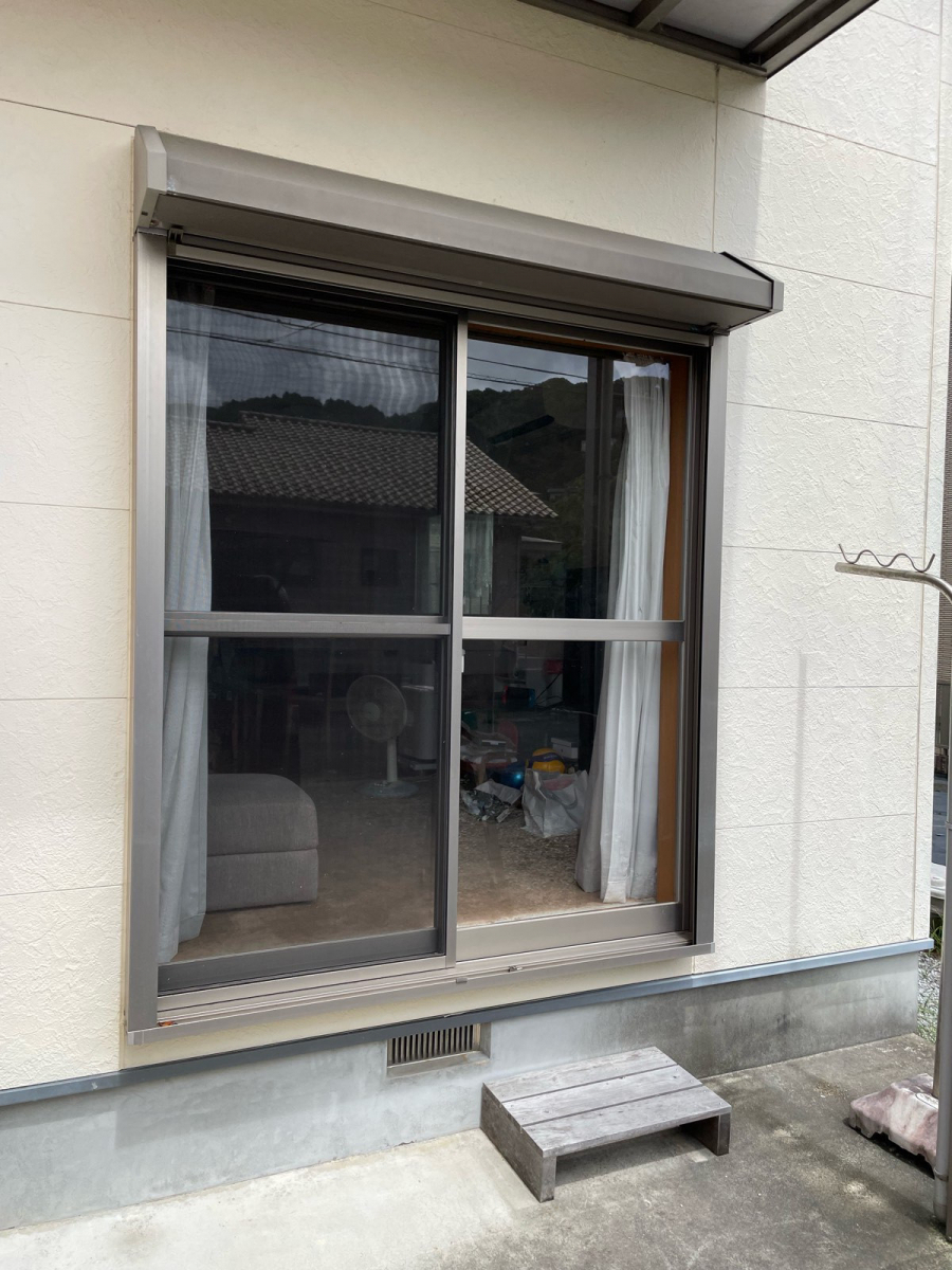 河津アルミの河津町／サッシ交換／外窓交換の施工前の写真1