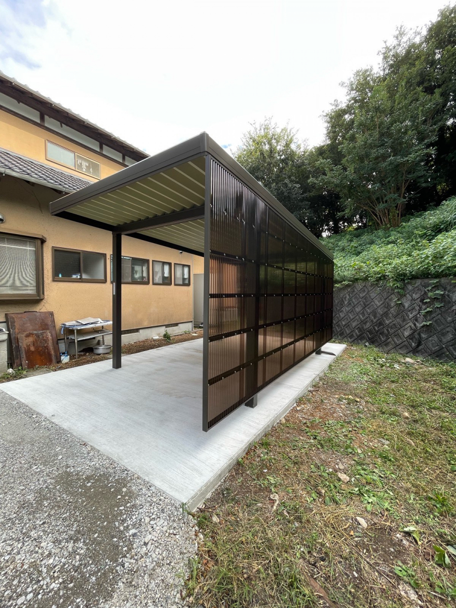 河津アルミの河津町／カーポートの施工後の写真1