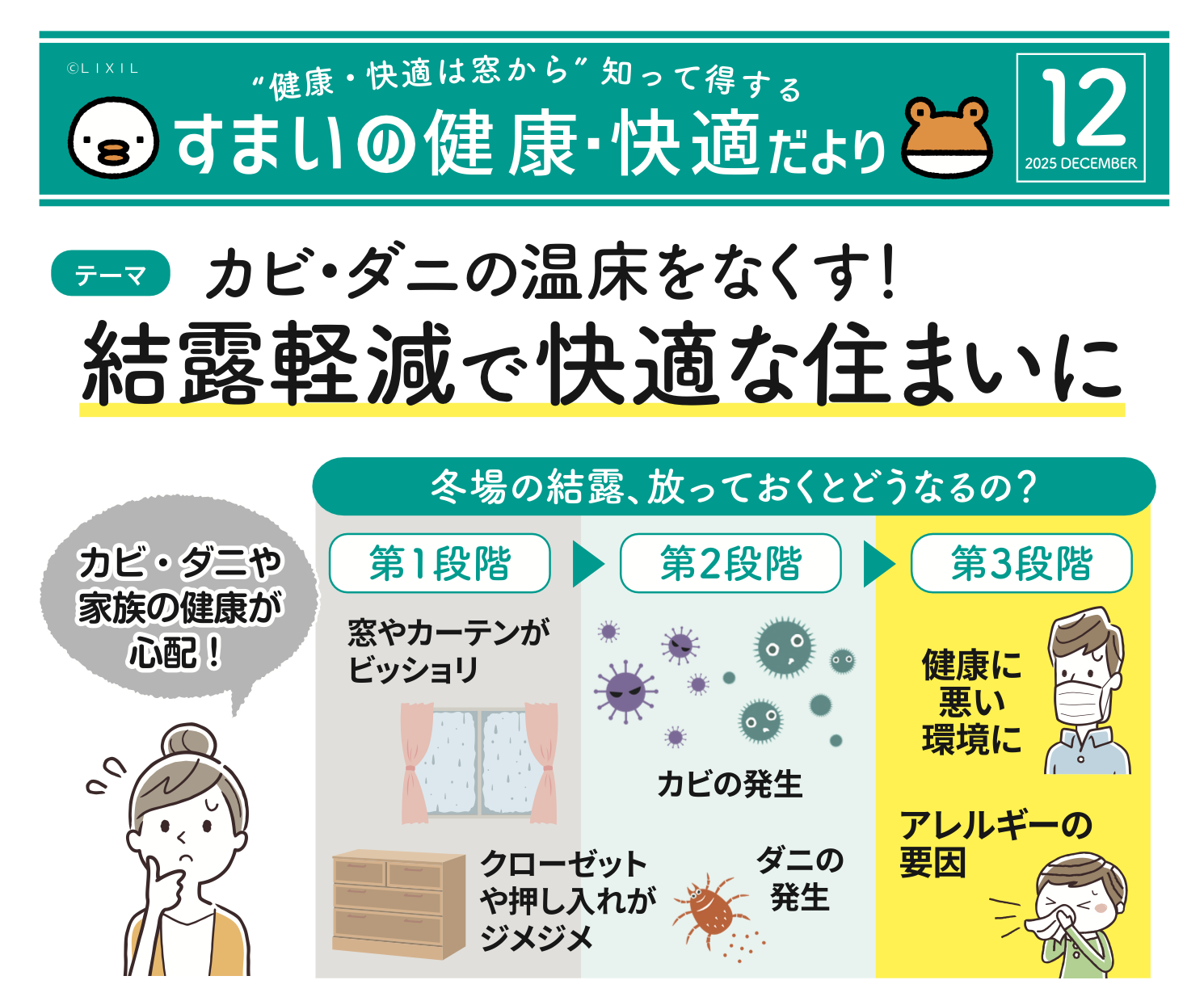 【知らないと損する冬の湿気対策】結露・カビ・ダニを根本から防ぐ方法 村島硝子商事のブログ 写真1