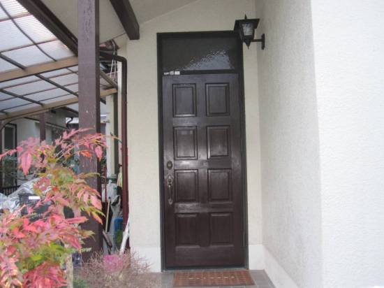 村島硝子商事のリクシル1Dayリフォーム　リシェント玄関ドア取り換え施工事例写真1