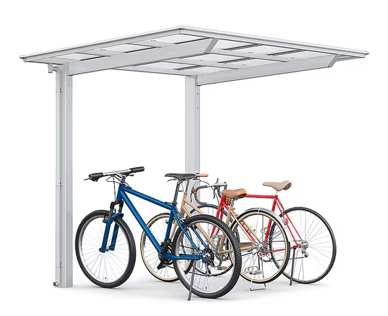 ＵＳＶトーヨー住器の【広島】サイクルポート設置工事の施工事例詳細写真1