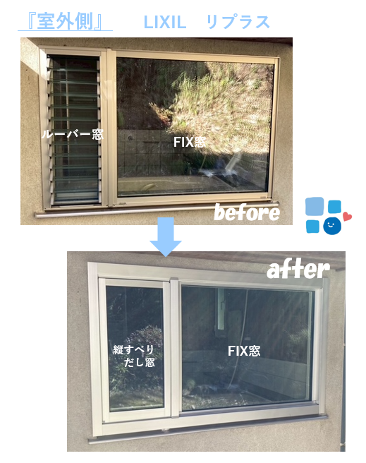 カバー工法による窓交換✨連窓🪟 マルマン窓建工房のブログ 写真2