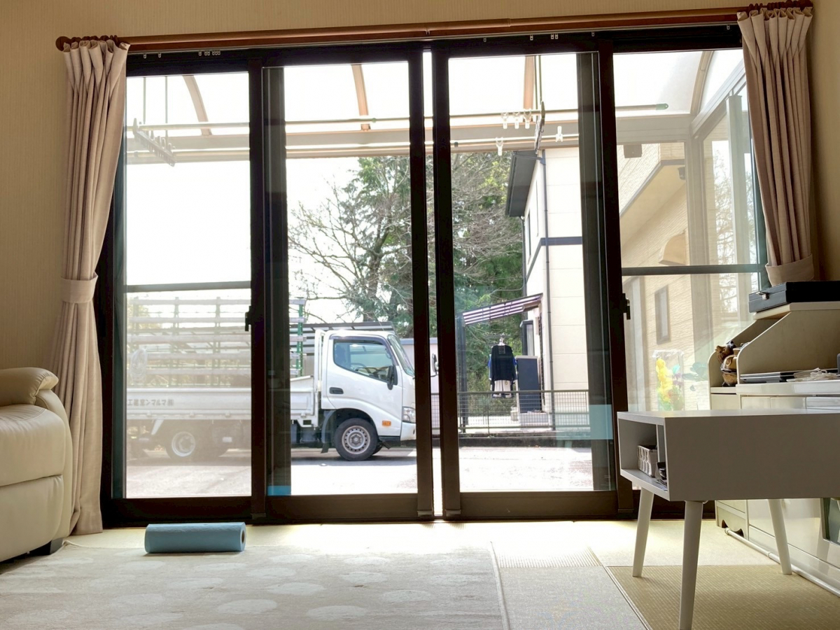 マルマン窓建工房のリビング窓にインプラス✨の施工後の写真1