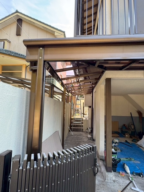 マルマン窓建工房のテラス屋根施工😊✨の施工後の写真2