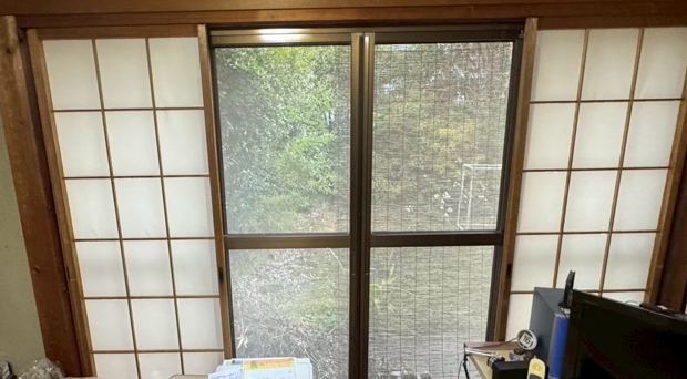 マルマン窓建工房の和室に内窓施工😊の施工前の写真1