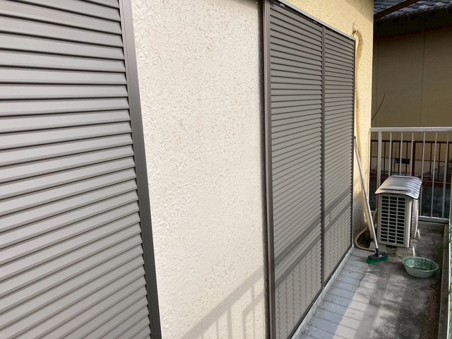 マルマン窓建工房の二階の窓に雨戸施工😊の施工後の写真2