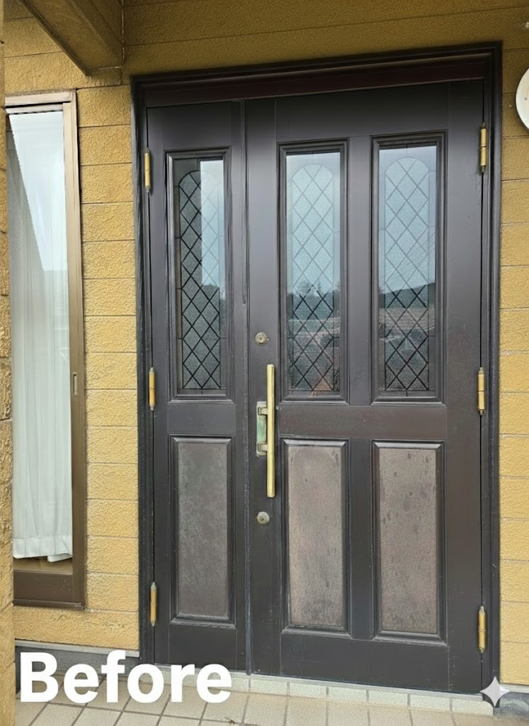 原木工所の「家の顔」が見違える。1日のリフォームで叶える理想の暮らしの施工前の写真1