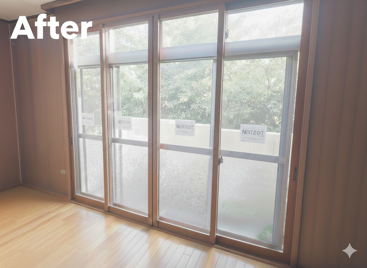 原木工所の【倉敷市 児島】窓辺の冷気とサヨナラ。内窓設置で叶える「健康で快適な住まい」の施工後の写真1