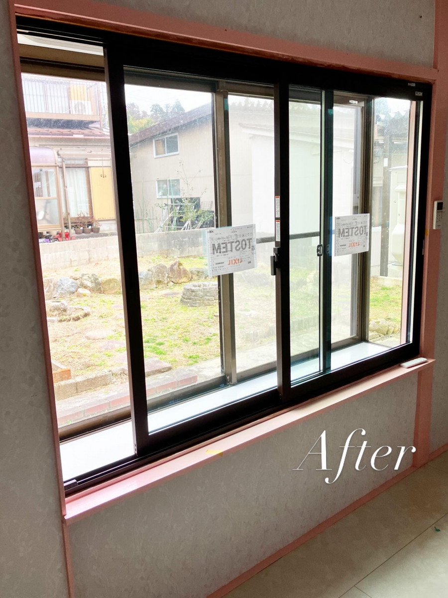 光陽トーヨー住器の富山で内窓リフォーム｜インプラス施工事例【断熱・結露対策】の施工後の写真1