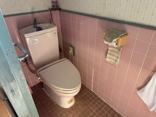 新光堂のカウンター付き自動水栓でトイレ空間をリニューアル。節水＆省エネトイレで快適リフォームの施工前の写真2