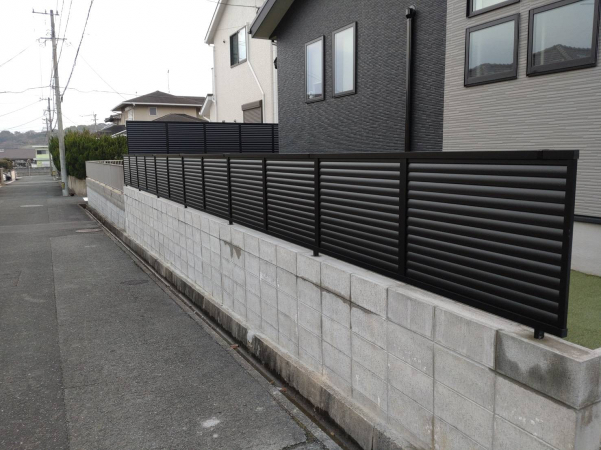 東福岡トーヨー住器の快適な住まいを守る!エクステリアフェンス工事の施工後の写真1