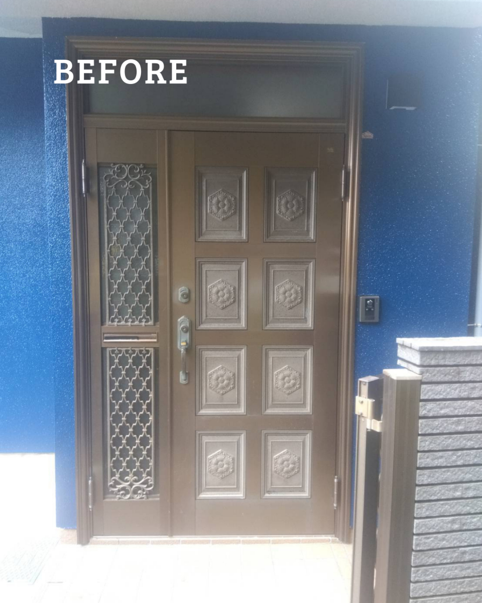 パートナー鷹取店の1dayリフォーム！〜玄関ドア編〜の施工前の写真1