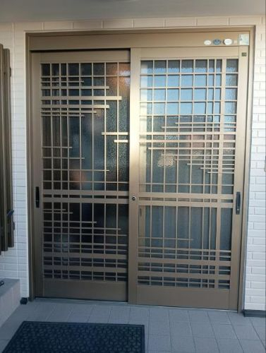 まどありー。本庄本店の埼玉県本庄市 玄関引き戸リフォームで暮らしがもっと快適に!!の施工前の写真1