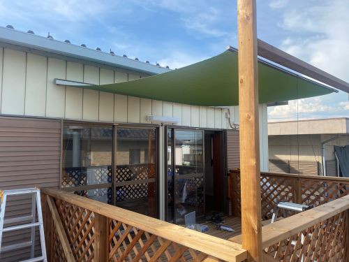 まどありー。本庄本店の群馬県伊勢崎市　夏の日ざし対策に。スタイルシェードという選択。の施工後の写真1
