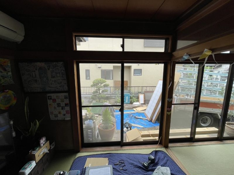 まどありー。本庄本店の【補助金対象商品】群馬県高崎市　残暑の暑さをやわらげ、秋のやさしい風を迎える窓リフォームの施工前の写真1