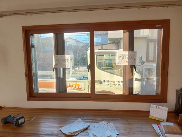 まどありー。本庄本店の【補助金対象商品】群馬県高崎市　冬をあったかくする窓リフォームの施工後の写真1