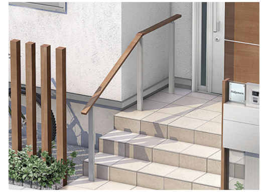 タケヒラトーヨーの”アーキレール”施工例　熱海市　手すりリフォームの施工前の写真2