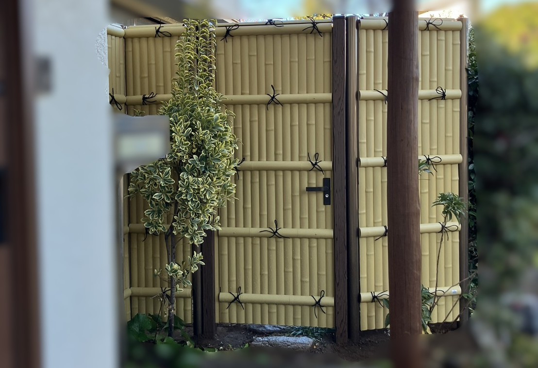 タケヒラトーヨーの”京香建仁寺垣　ユニット型間仕切り”施工例　熱海市　リフォームの施工後の写真1