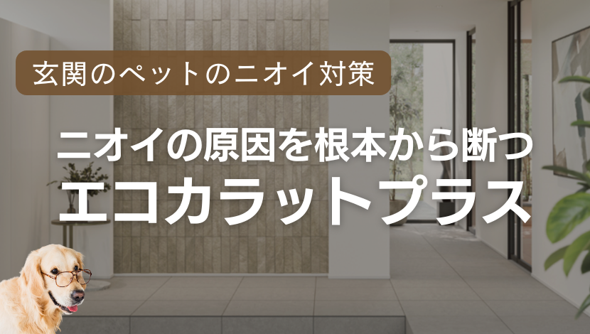 玄関の犬の臭い対策｜湿気とニオイを根本から断つエコカラットプラス ダルパのブログ 写真1