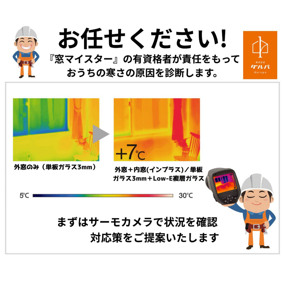 【無料！窓診断】住まいの寒さの原因を見つけ効果的な対策を！ ダルパのイベントキャンペーン 写真4