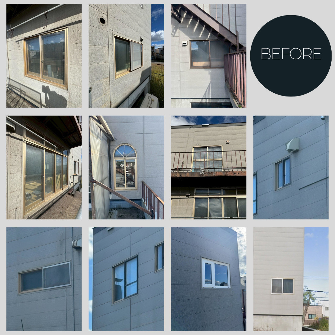 ダルパのアルミサッシの寒さと結露にサヨナラ！「はつり工法」で壁の中から根本解決の施工前の写真3