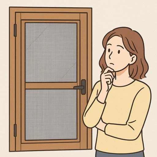 REマド本舗 出雲店の網戸レールがない玄関に“後付け玄関網戸”を取付！夏の虫対策にも効果的！の施工事例詳細写真2