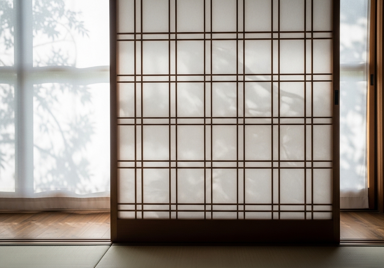 REマド本舗 出雲店の和障子のガタガタ音、すきま風が気になる方へ｜内窓インプラスで静かで暖かいお部屋への施工事例詳細写真1