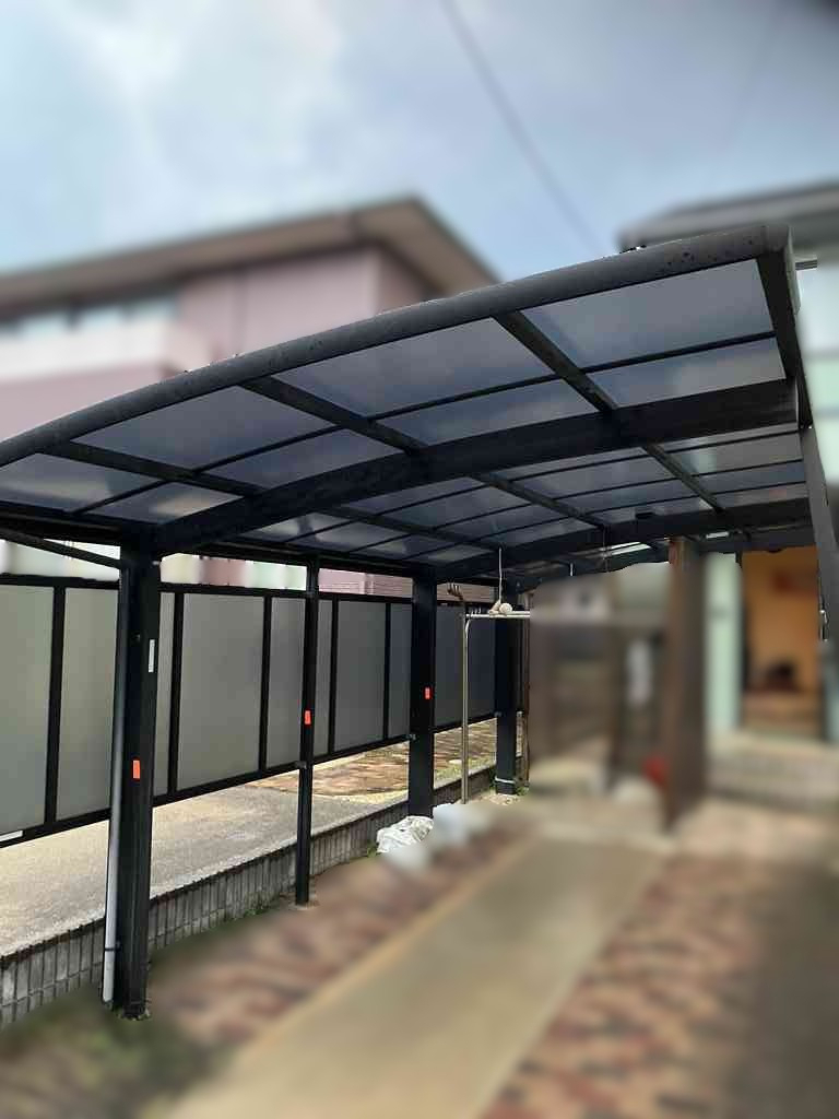 REマド本舗 出雲店のポリカーボネートのメリット・デメリットって何？実際の施工事例と共にご紹介の施工後の写真1