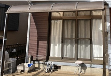 相川スリーエフ 八街店の【八街市】破損したテラスの屋根修理もお任せください🎵の施工後の写真2