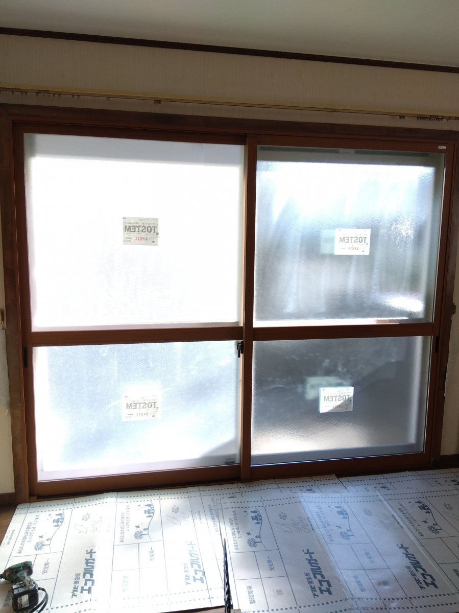 トヨタトーヨー住器の内窓（インプラス　Low-Eガラス　アルゴンガス入り仕様）取付をしました。の施工後の写真2