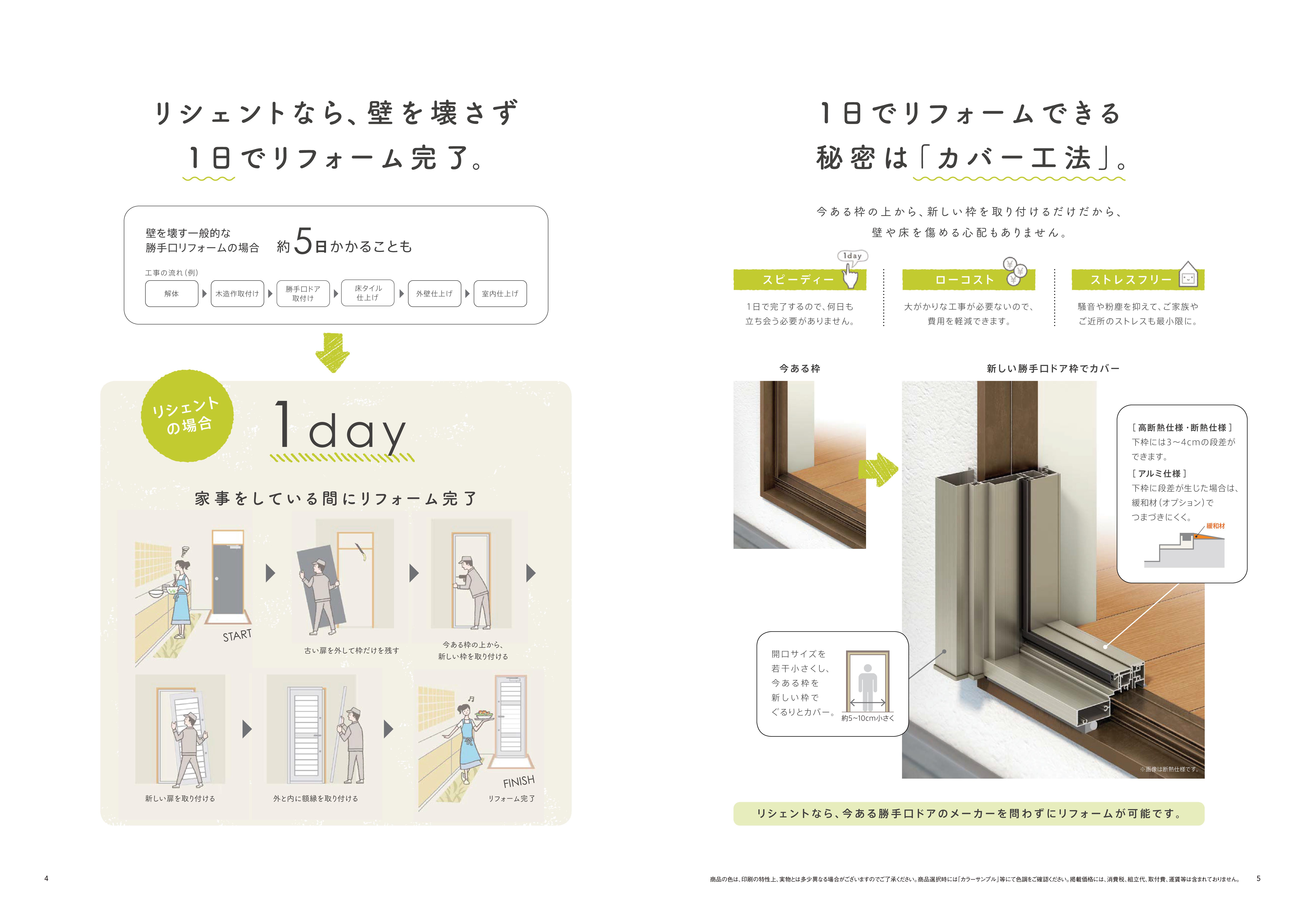 エスエヌジー高松の勝手口交換の施工事例詳細写真1