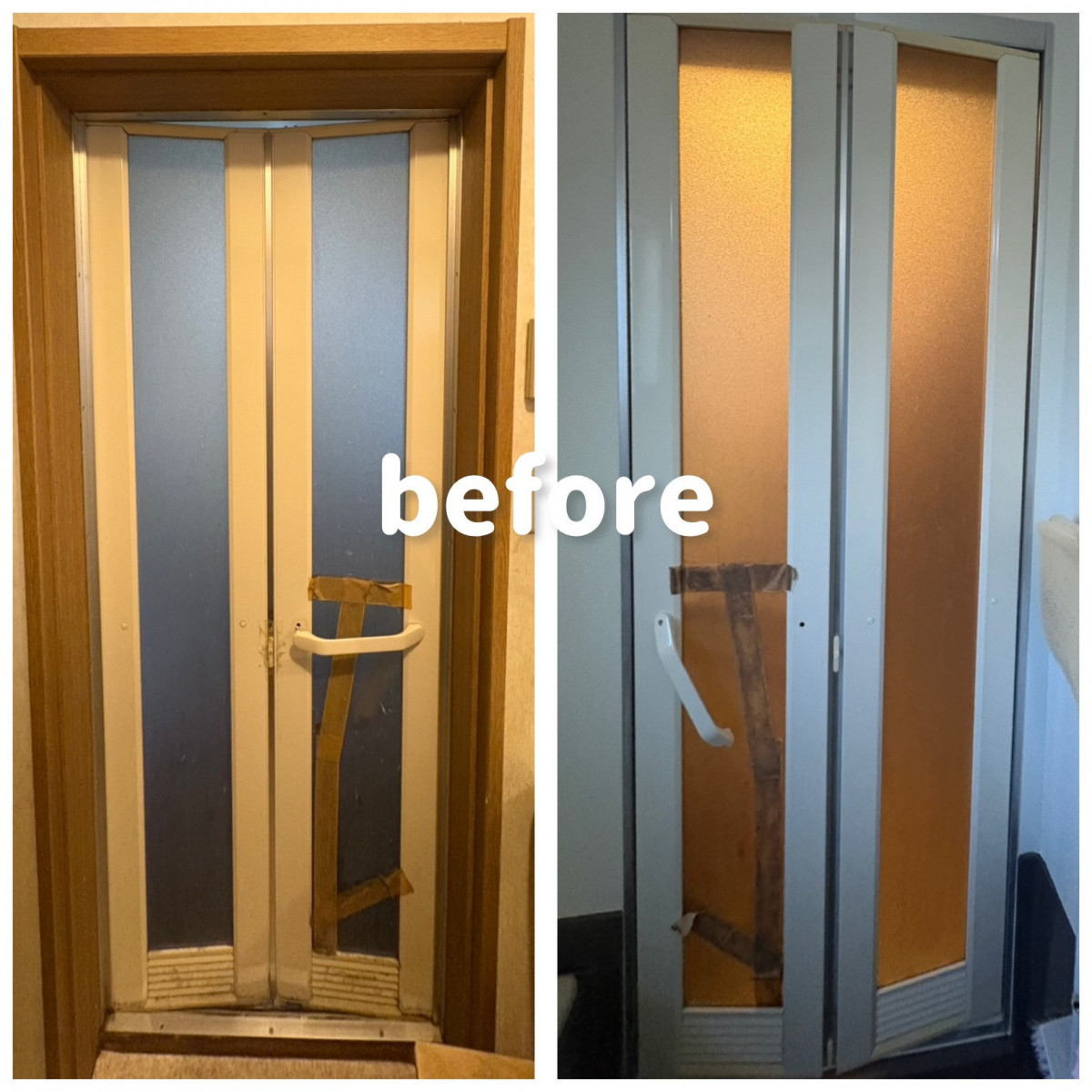 エスエヌジー高松の高松市 浴室ドア交換の施工前の写真1