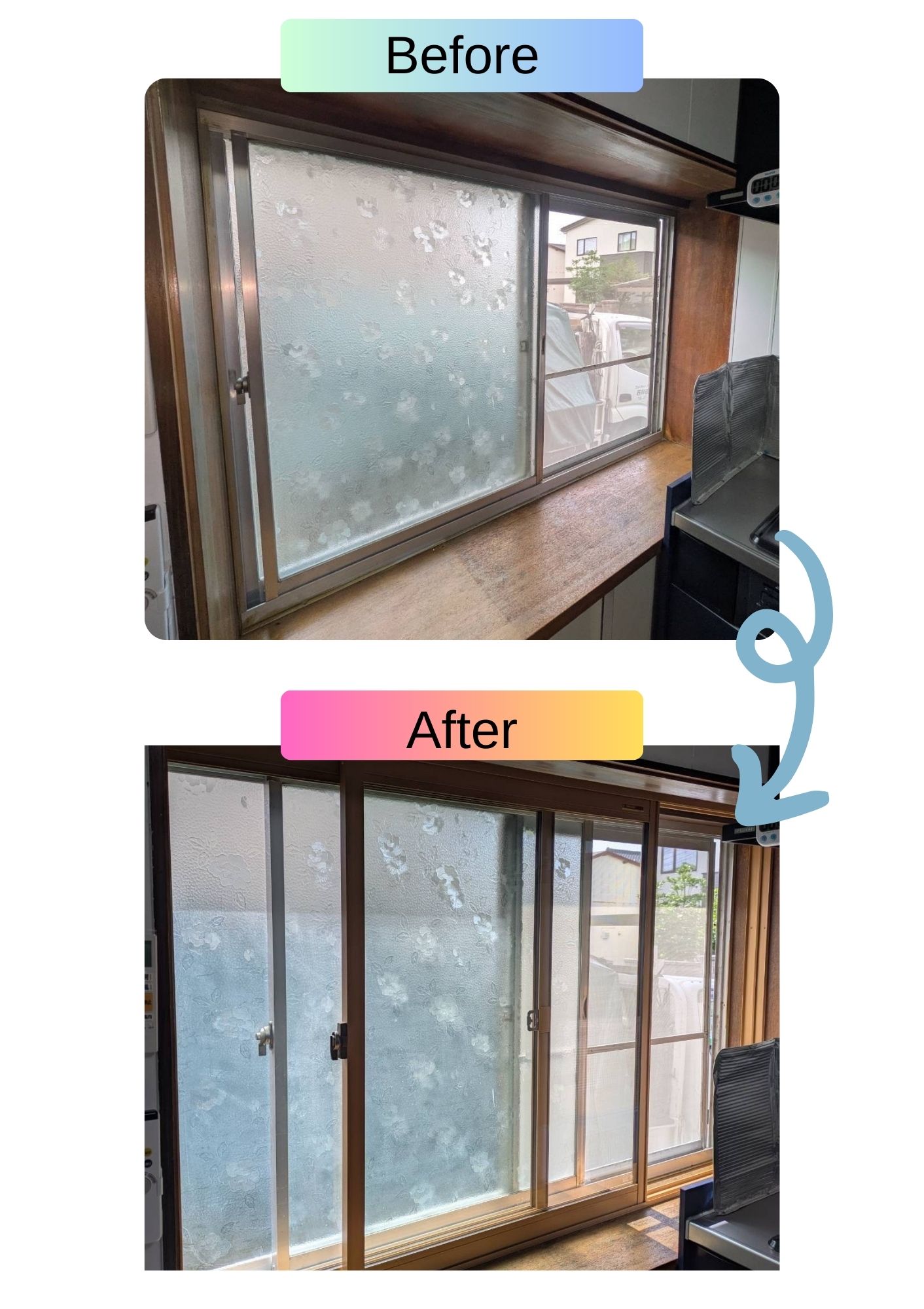 石川住器の内窓設置工事の施工事例詳細写真2