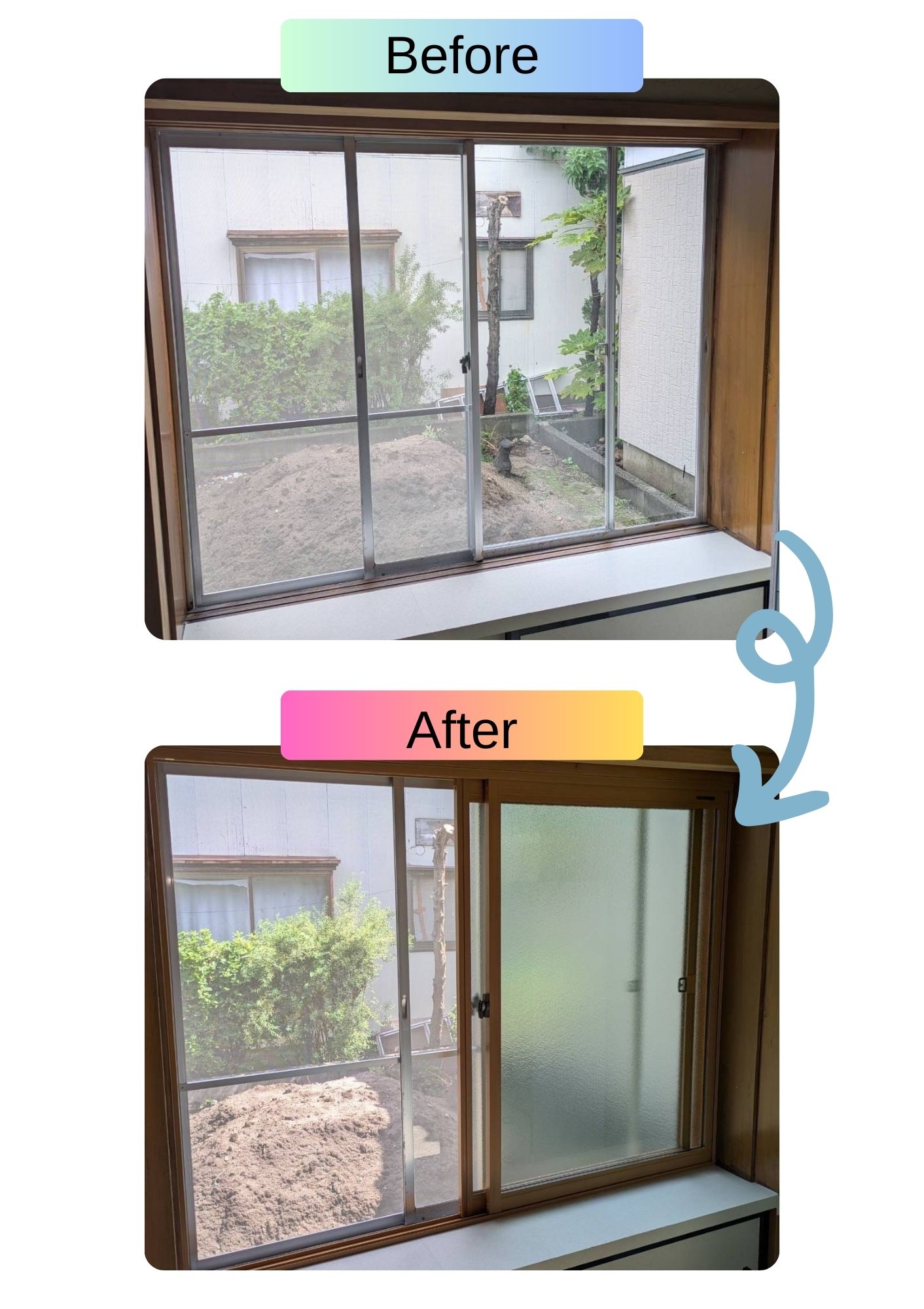 石川住器の内窓設置工事の施工事例詳細写真1