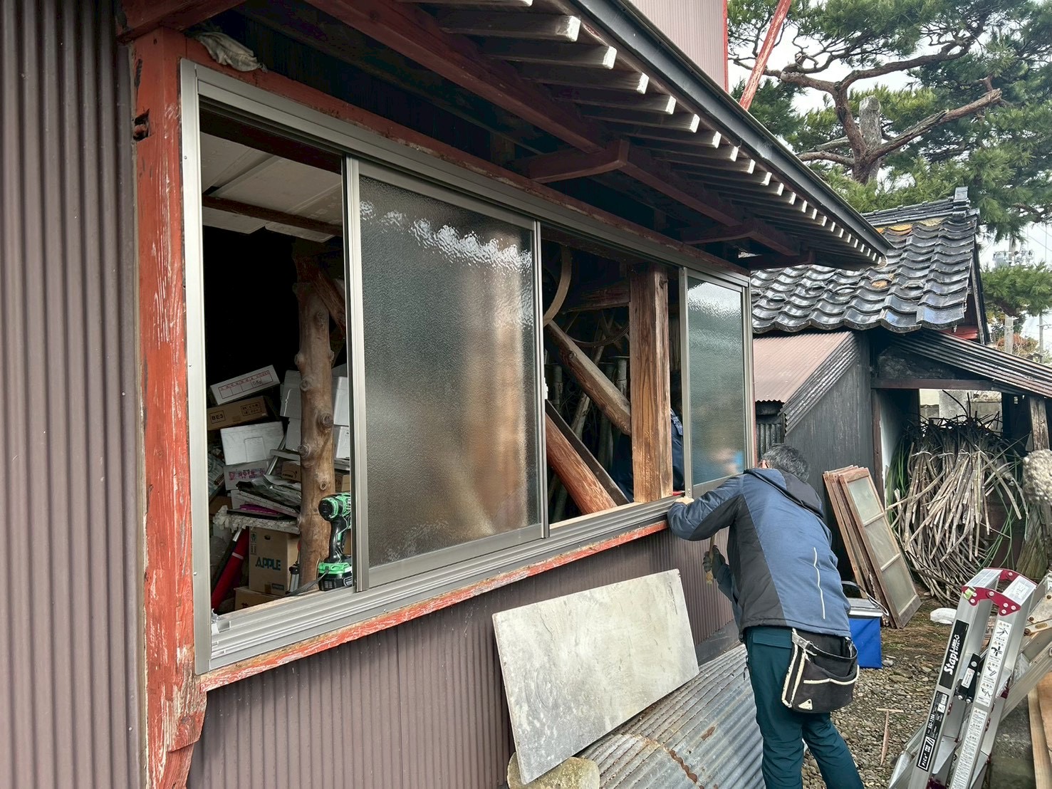 石川住器の✨蔵サッシ入替工事✨の施工事例詳細写真2