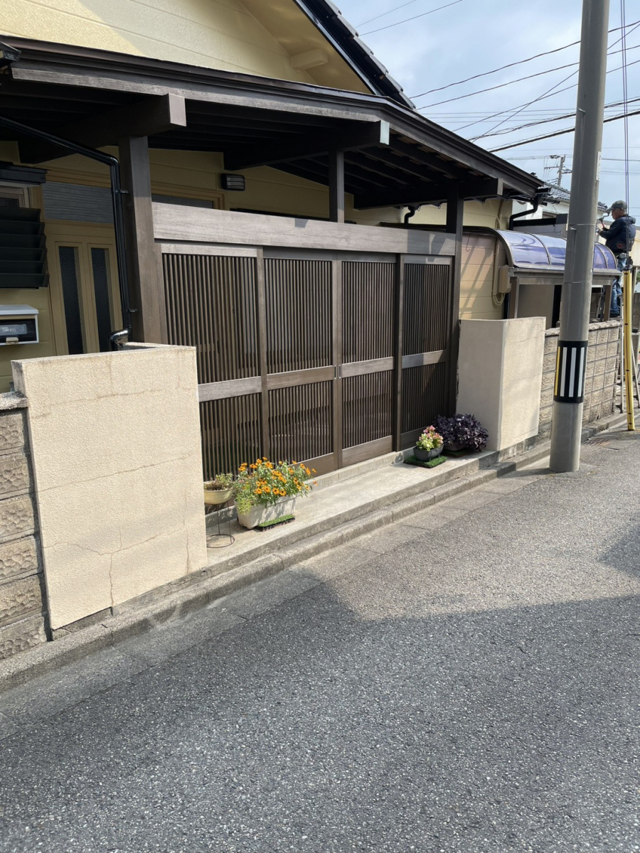 石川住器の✨外構工事＜フェンス＞✨の施工前の写真3