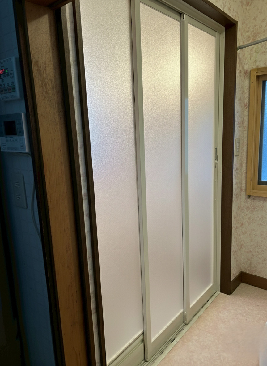 石川住器の✨浴室引戸交換工事の施工後の写真1