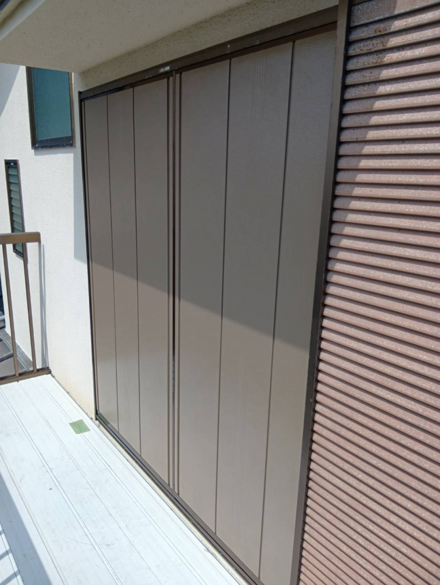 大成トーヨー住器の古くなった雨戸パネルを交換しませんか?の施工後の写真1