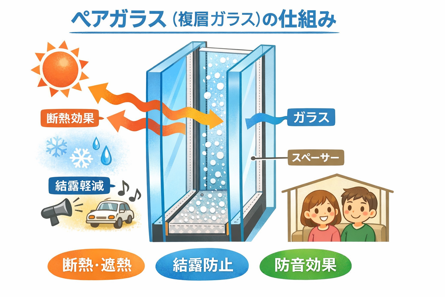 そうぶwindow&doorの【葛飾区】格子入りのペア硝子を取付ました👷♀️見た目の美しさと、防犯の安心を窓から🪟🎵の施工事例詳細写真1