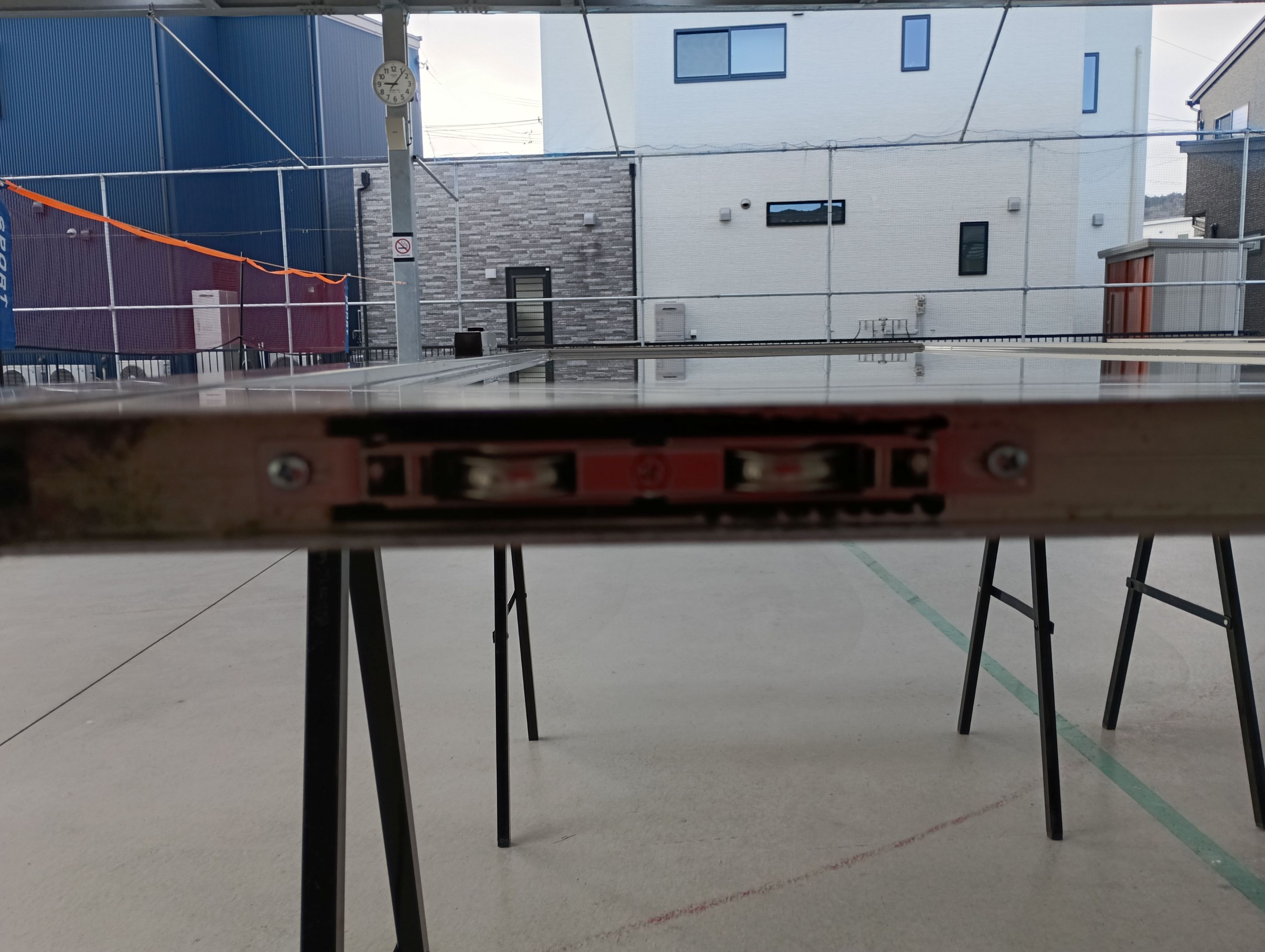 小島硝子の重くて開閉操作が困難な玄関引戸の修理。の施工事例詳細写真4