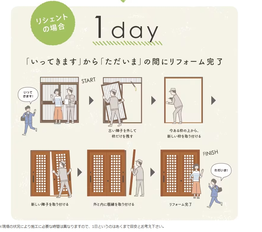 江﨑のリシェント玄関引戸を取付しました！の施工事例詳細写真1