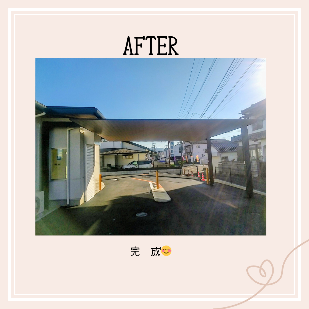 江﨑の新築現場にカーポートSCを取付しました!の施工後の写真2